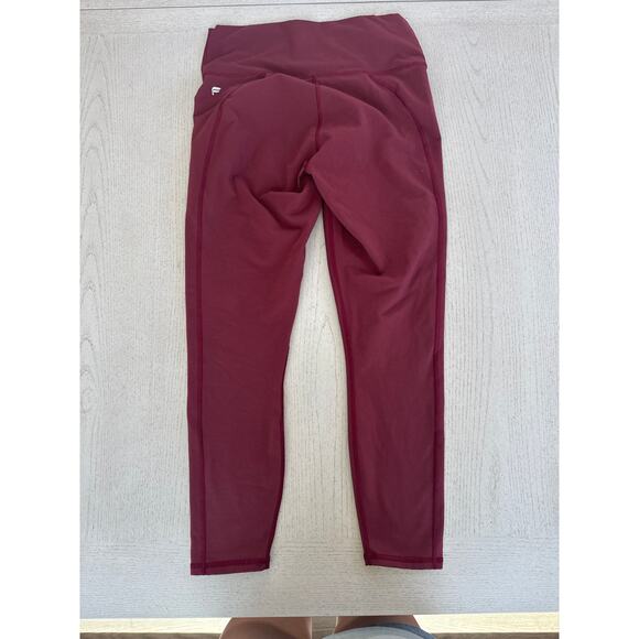 Fabletics Powerhold Maroon Red Leggings Athleisure - Picture 5 of 5
